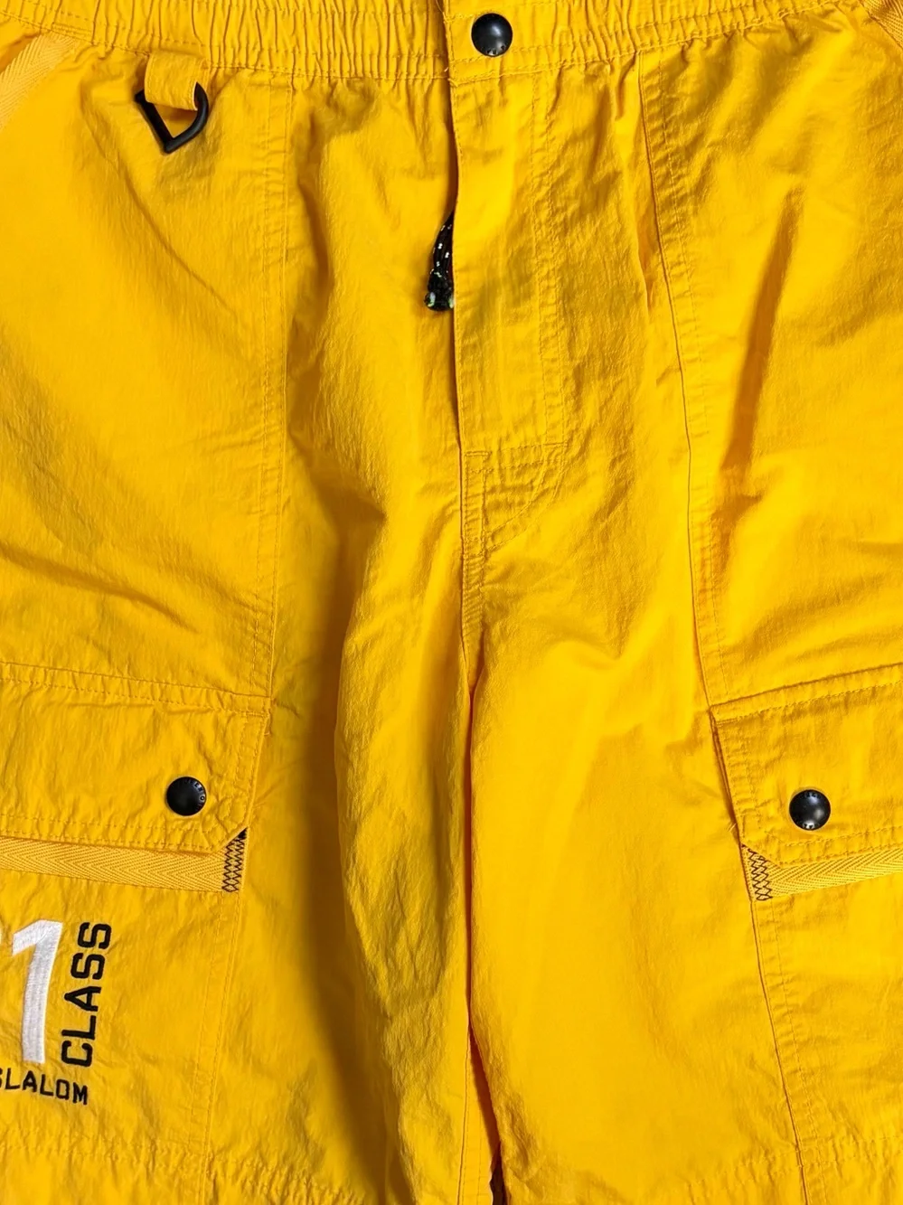 Polo Ralph Lauren Canoe Shorts L Slalom C1 Class Swim Shorts Yellow Cargo Board